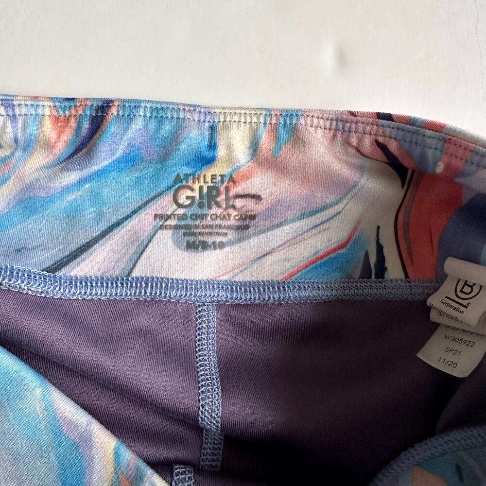 Athleta Girl Marble Print Chit Chat Athletic Leggings - Picture 4 of 4